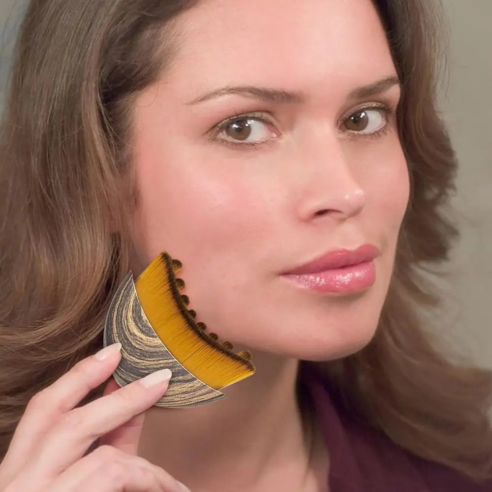 Portable Lymphatic Contour Face Brush Multi-function Chin Reduce Puffiness Lymphatic Drainage Face Brush Facial Sculpting Tool