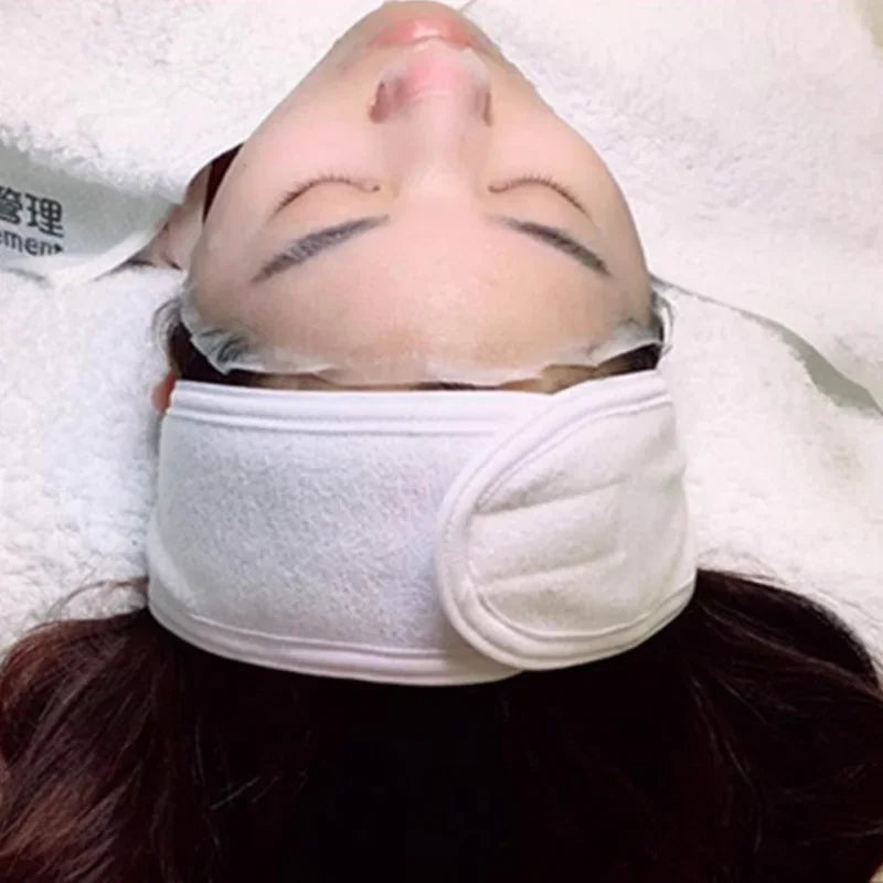 New Women Adjustable Velcro Strap Wash Face Headband Soft Toweling Broken Hair Tools Accessories SPA Facial Headbands Headwear