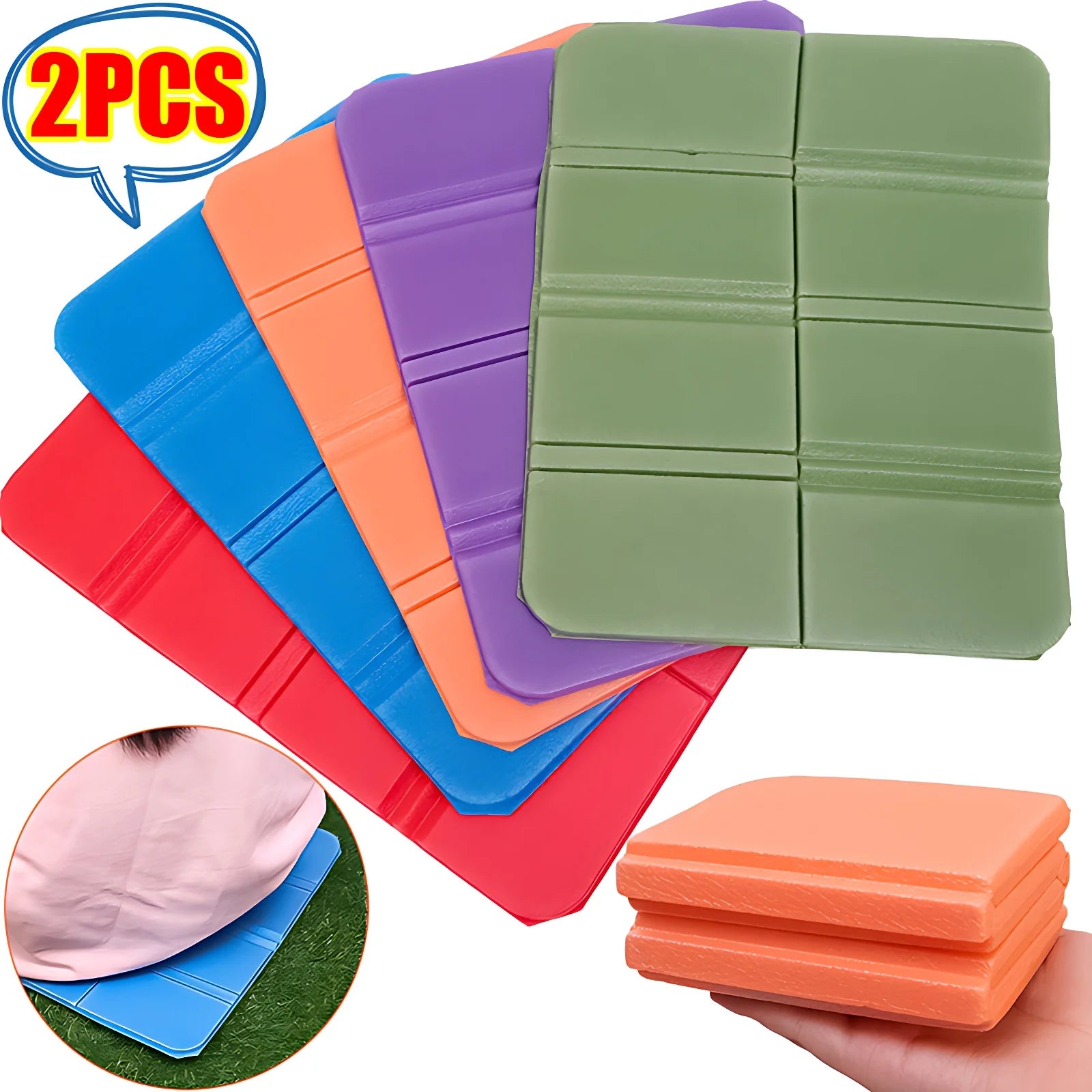 Beach Camping Mat XPE Outdoor Cushion Folding Foam Portable Picnic Mat Dirt Moisture-Prevent Folding Seat Cushion Camping Pad