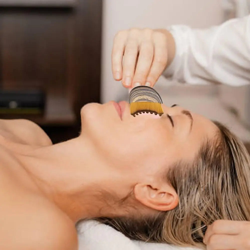 Portable Lymphatic Contour Face Brush Multi-function Chin Reduce Puffiness Lymphatic Drainage Face Brush Facial Sculpting Tool