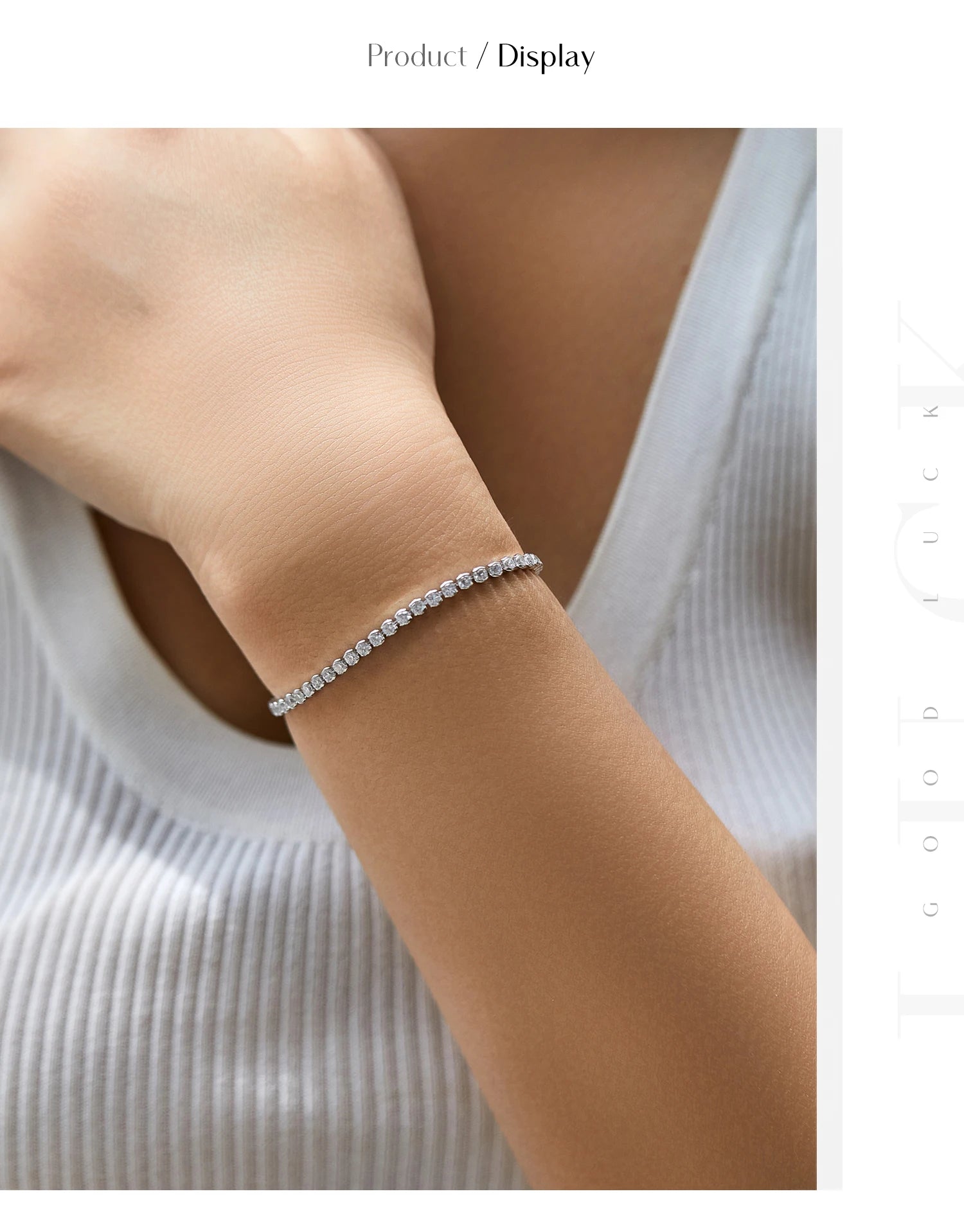 MODIAN 925 Sterling Silver Sparkling CZ Tennis Bracelet Round Zirconia Platinum Plated Bracelet For Women Fine Jewelry Gift