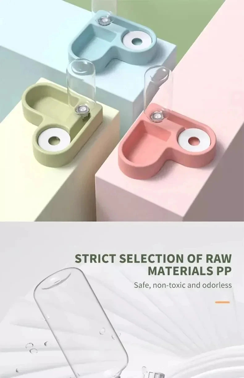 Automatic Drinking Water Pet Bowl with Love - Moisture-Proof Cat Bowl and Dog Basin Dual-Purpose - Multi-Functional Drinking