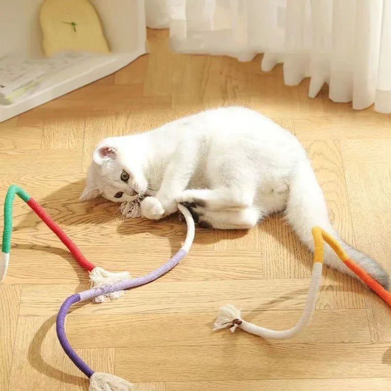 Cat toys cat teasers kitten galls teething and chew-resistant feathers cat self-entertainment and boredom relief
