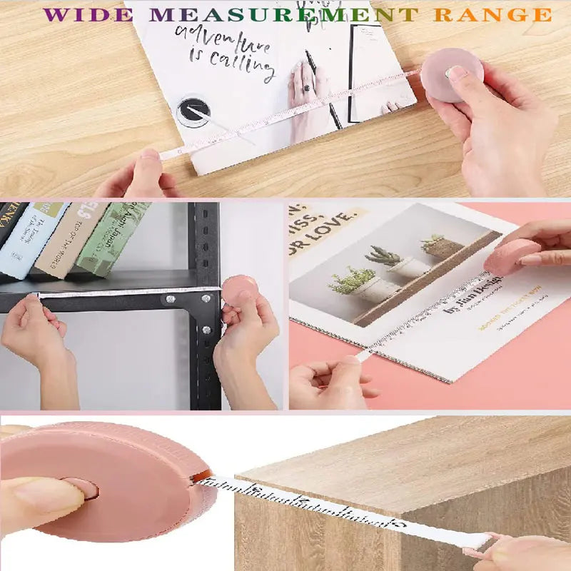 1.5/2Meters Mini Sewing Measure Tape Retractable Measuring Tape Fabric and Cloth Measure Tape for Sewing DIY Craft Cloth Tools