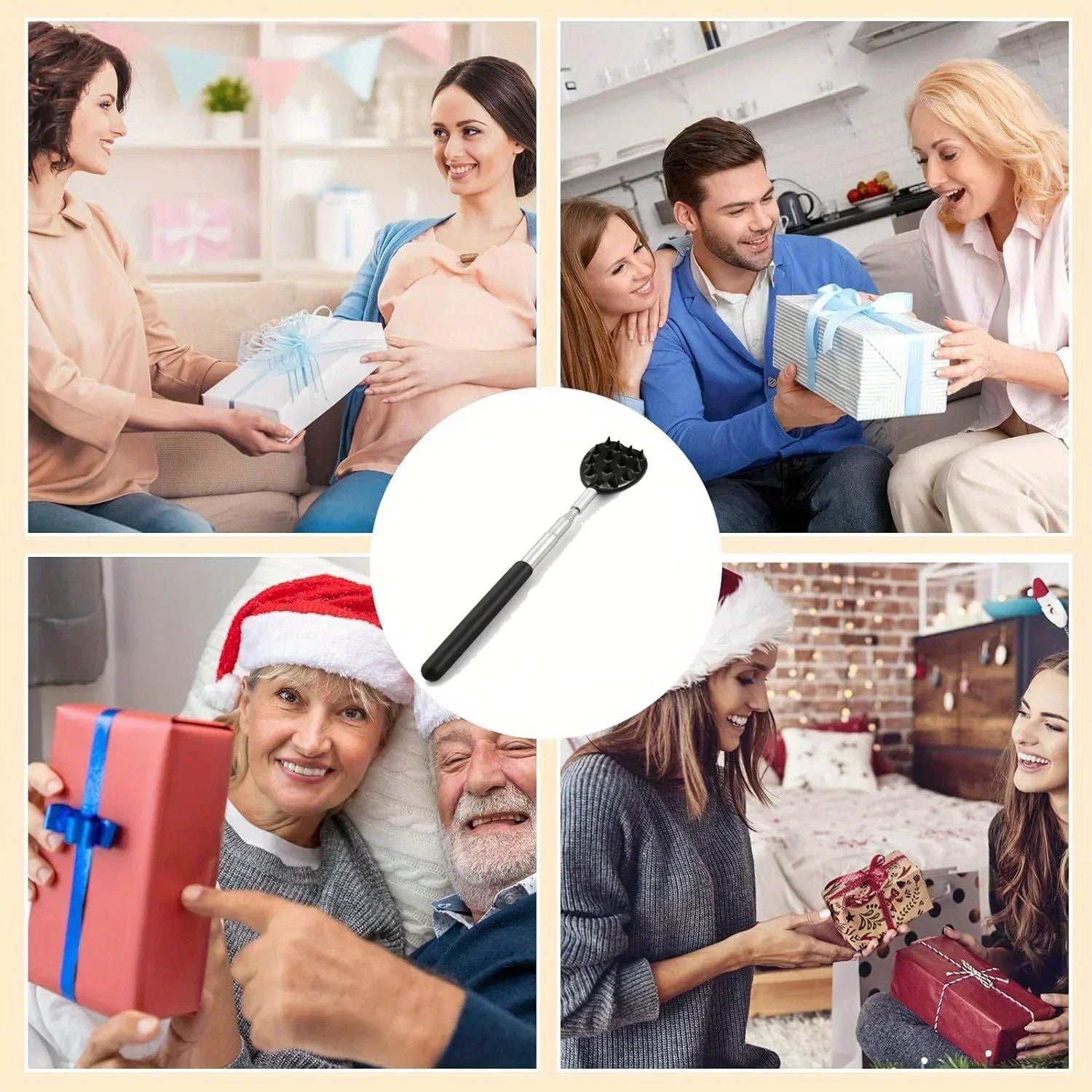 Telescopic Back Scratcher, Scratching Backscratcher Massager Kit Back Scraper Extendable Telescoping Itch Health Products