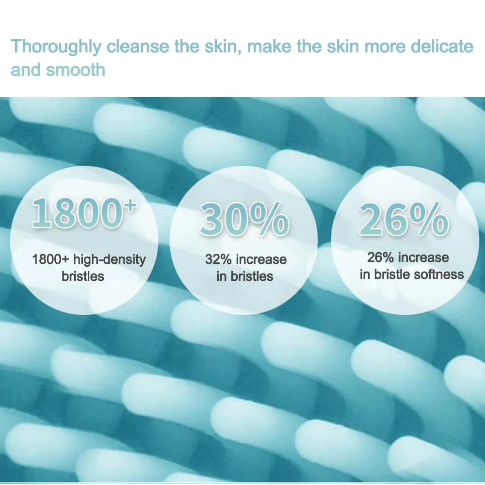 Electric Facial Cleansing Brush Face Skin Care Tools Waterproof Silicone Sonic Cleanser Facial