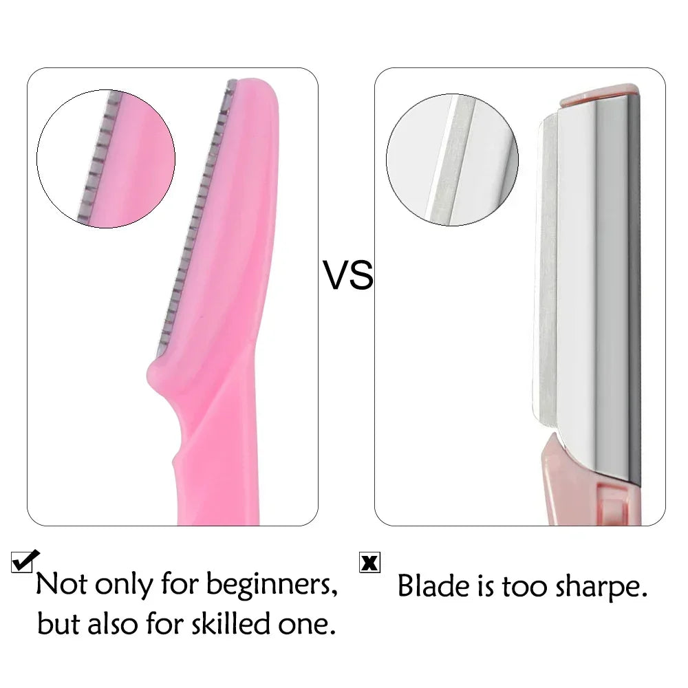 Eyebrow Trimmer Blade Women Face Shaver Portable Eye Brow Epilation Hair Removal Cutters Safety Knife Makeup Scraper