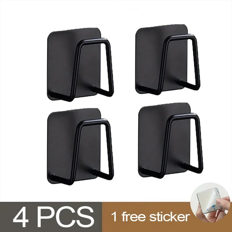 Kitchen Sponge Holder Sink Sponge Rack Stainless Steel Sponges Stand Drainer Sponges Sink Shelf for Knife Towel Holder Wall Hook