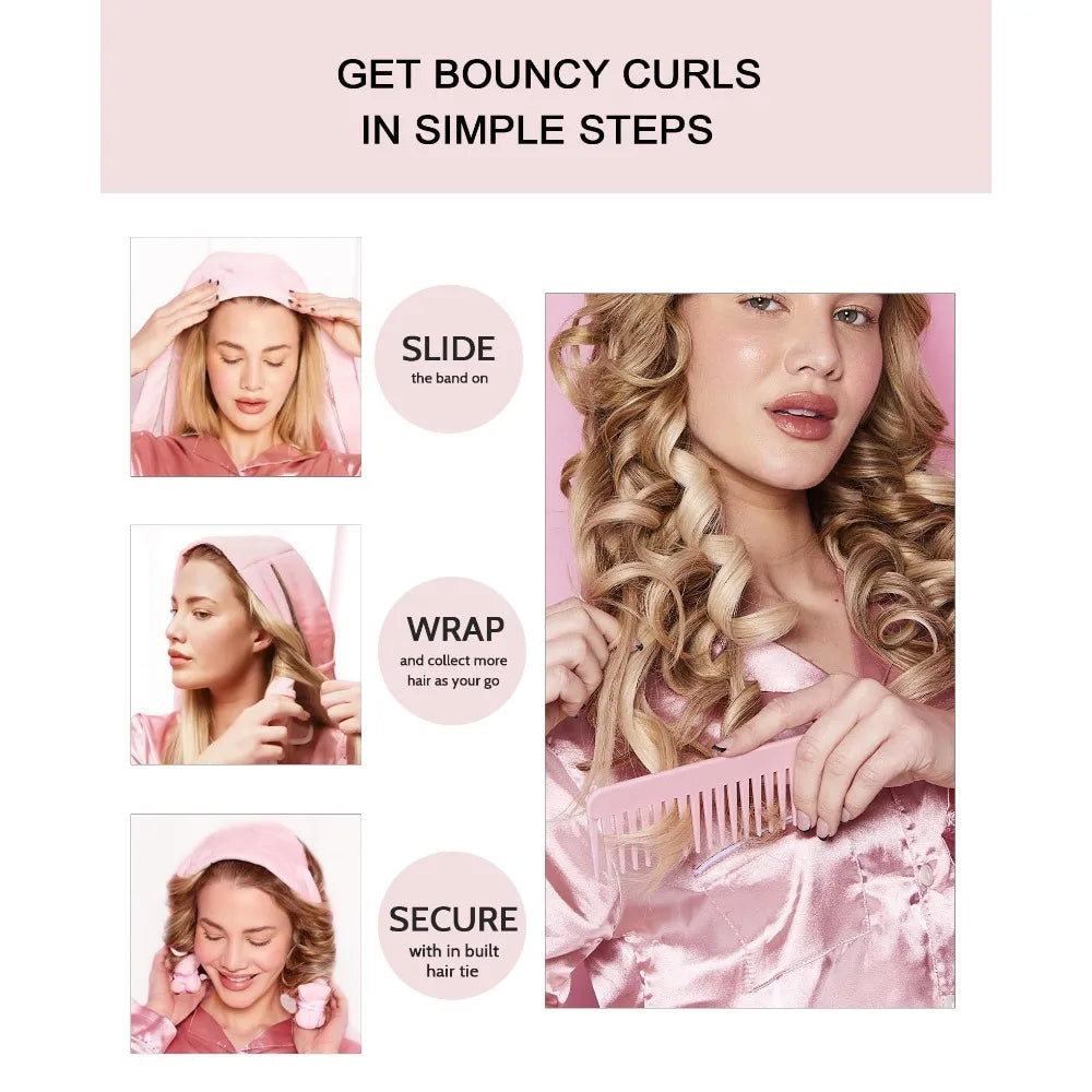 4-Arm Design Soft Overnight Curlers Hair Rollers Heatless Curls Overnight Hair Curlers To Sleep Beach Waves No Heat Curling Rod