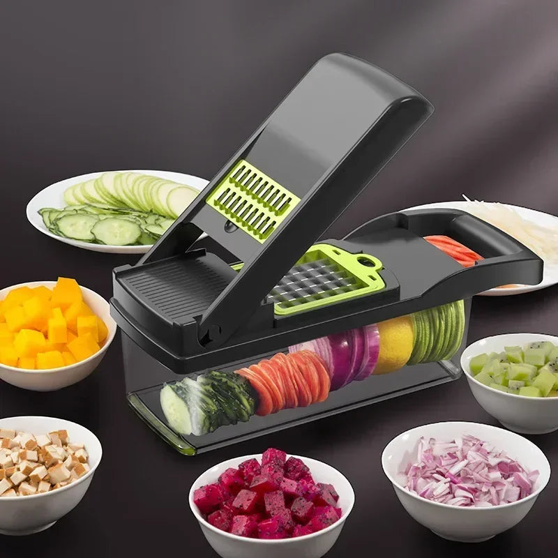 Multifunctional Vegetable Chopper Handle Food Grate Food Chopper Vegetable Slicer Dicer Cut Kitchen Items Onion Chopper ﻿