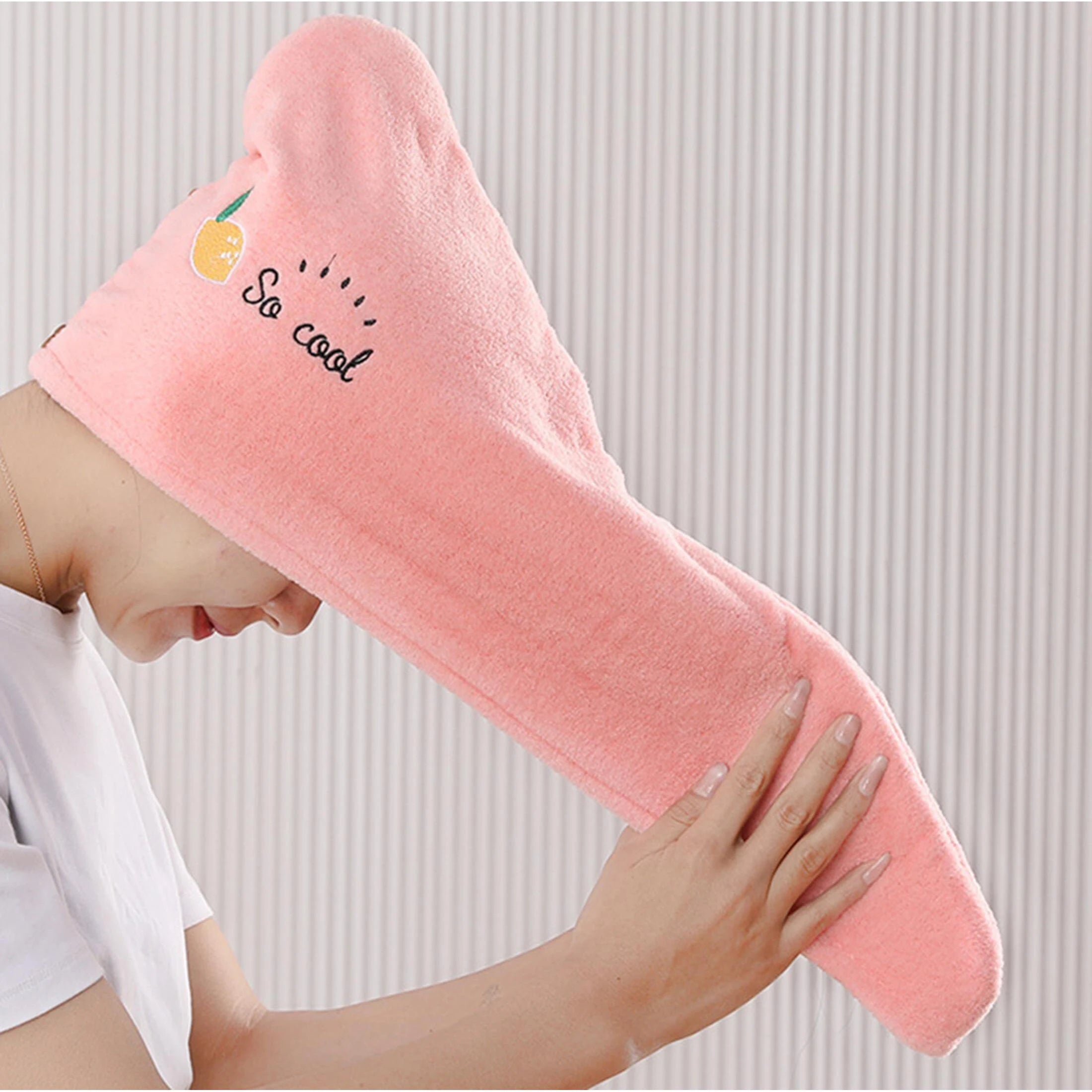 Dry Hair Cap Bath Cap with Water Absorption Fast Dry Hair Towel Being Soft without Falling Hair Super Strong Water Absorption