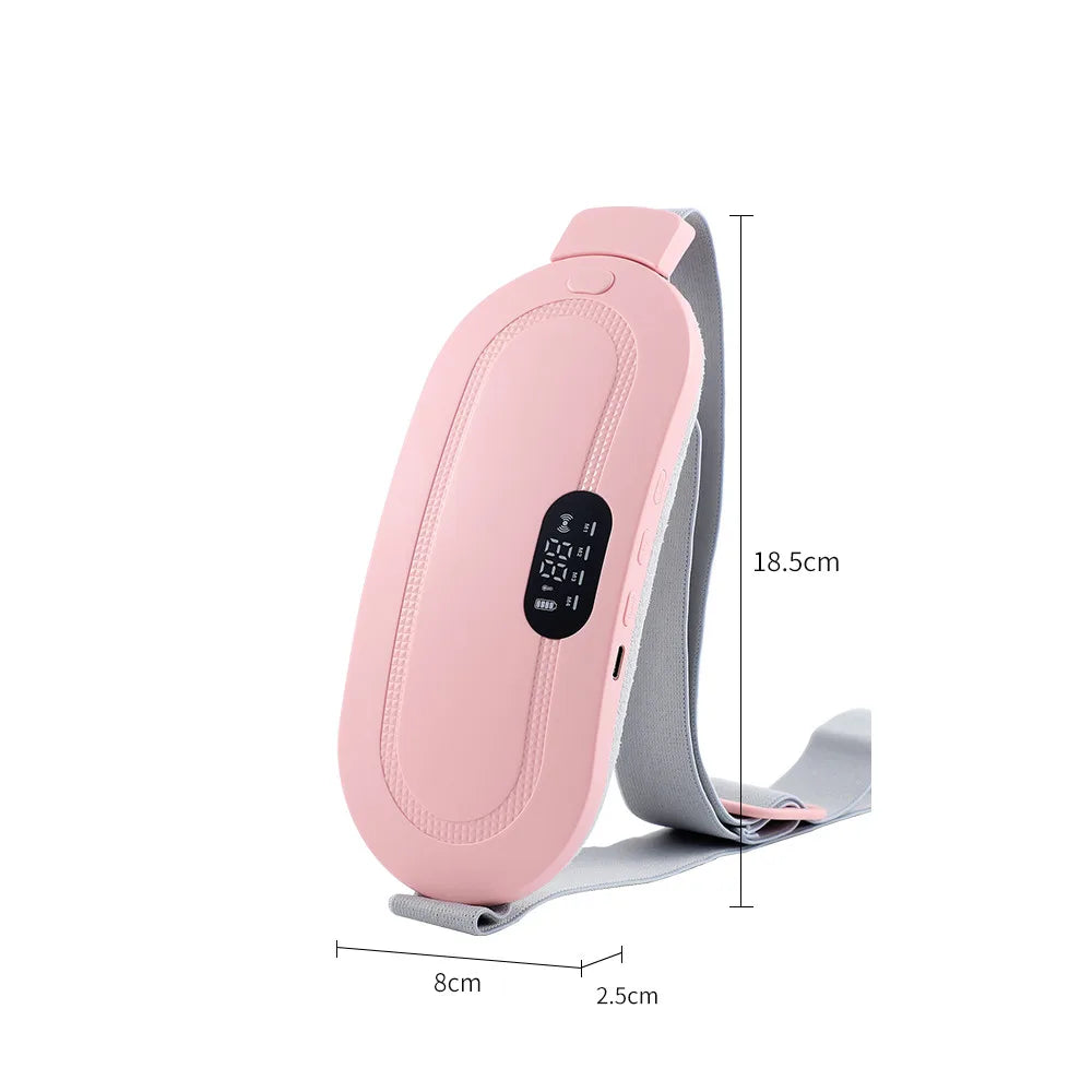 Uterine Warm Belt Warm Uterus Instrument Hot Compression Vibration Belt Abdomen Waist Stomach Warming USB Charging