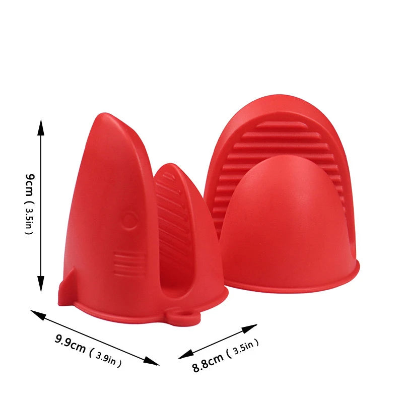 Shark Shaped Silicone Insulated Glove Anti Slip Thickened High temperature resistance Kitchen Anti Scalding Device Oven Mitt