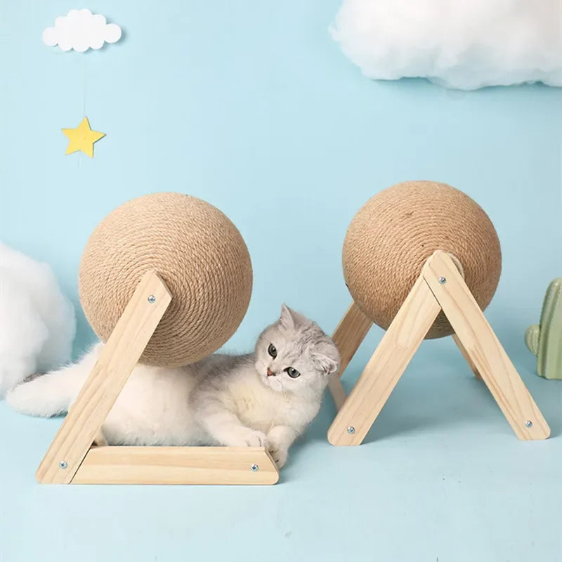 Cats Toy Cat Scratcher Sisal Rope Ball Kitten Interactive Grinding Paws Toys Scratch Board Pet Furniture Accessories Supplies