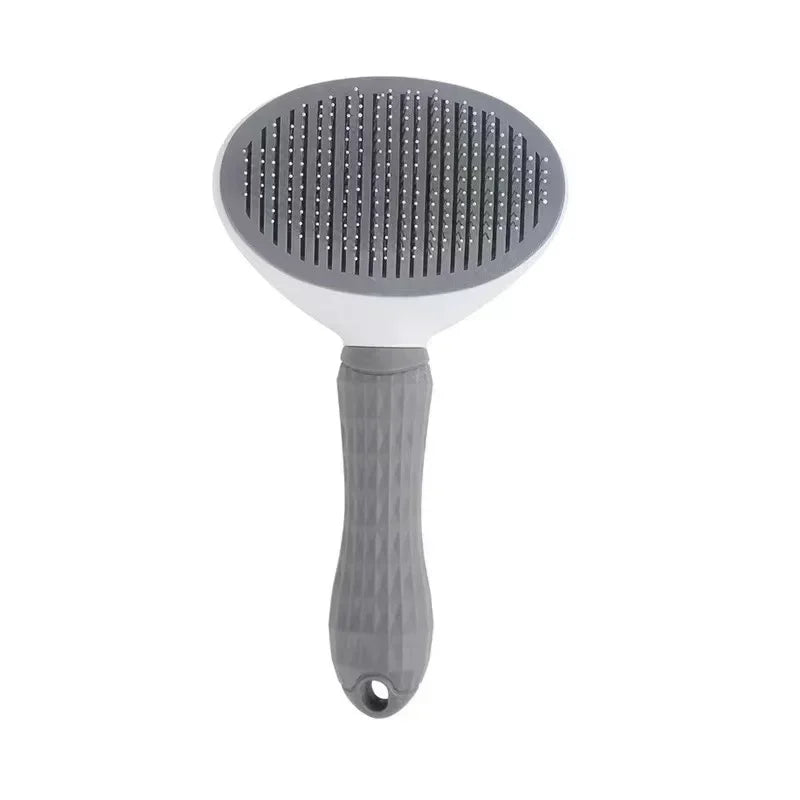 One-Click Pet Hair Removal Comb for Effortless Grooming of Dogs and Cats - Float Hair Removal Slicker Brush