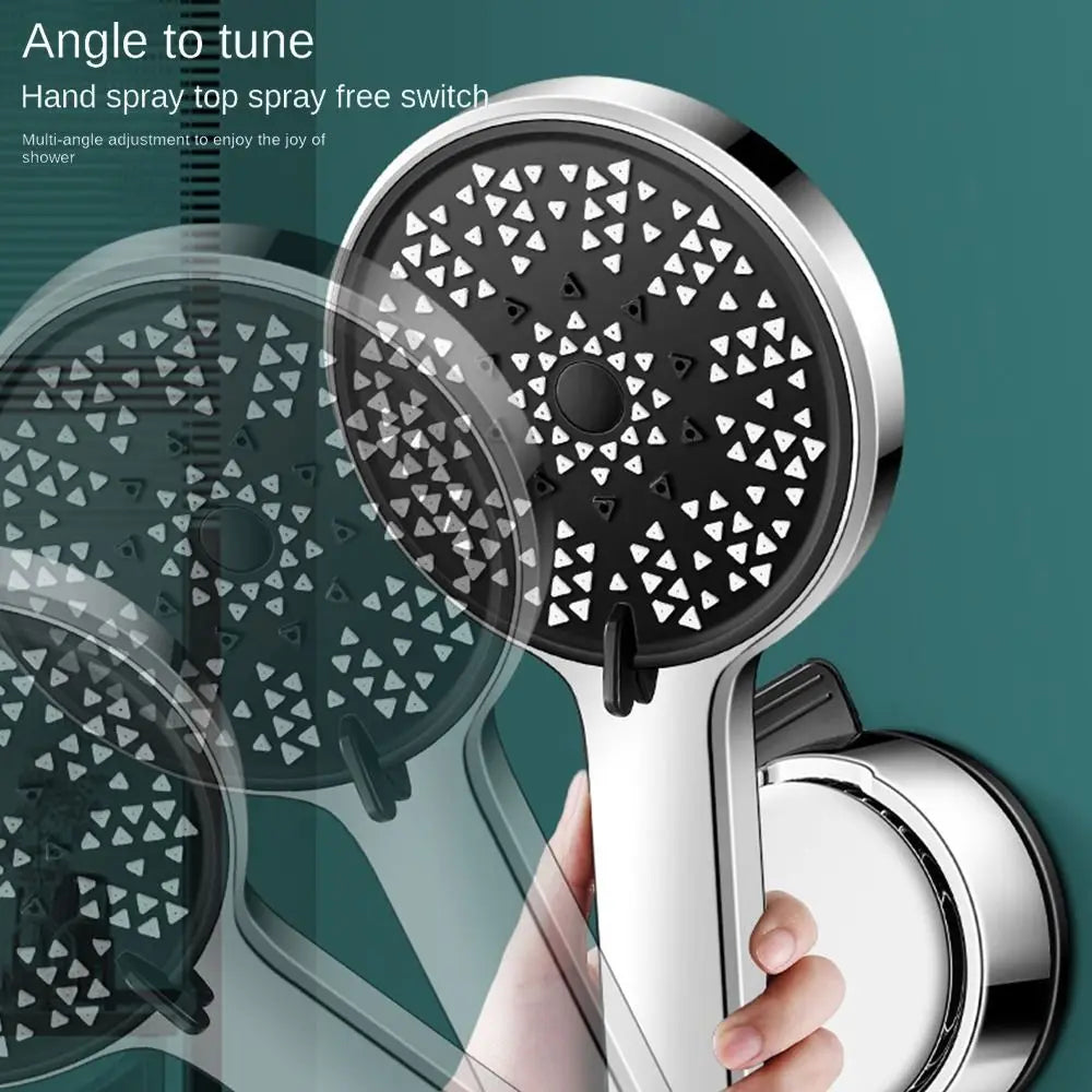 New Shower Head Supports 360° Adjustable Suction Cup Wall Mounted Handheld Shower Holder Punch-free Bathroom Accessories