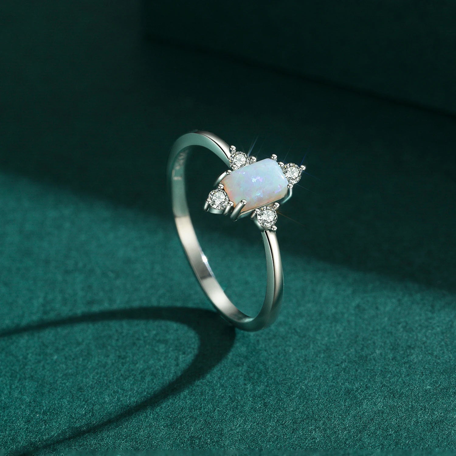 Modian Real 925 Sterling Silver Rings For Women Shining Crown Opal Finger Ring Classic Luxury Wedding Statement Jewelry Anel