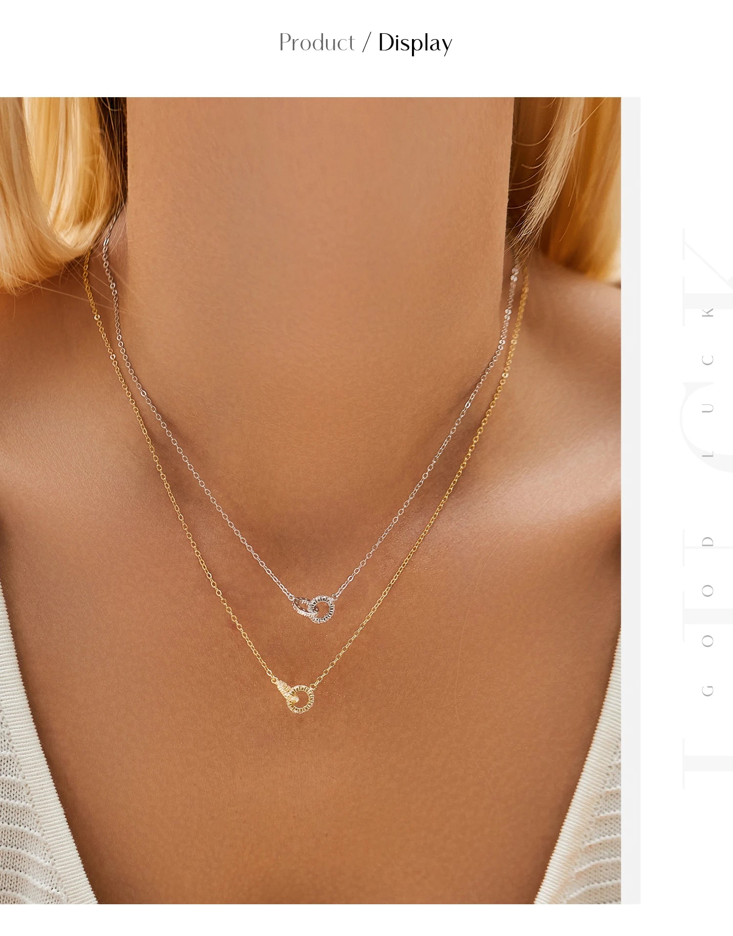 MODIAN 925 Sterling Silver Sparkling Circle Lock Fashion Pendant Necklaces Basic Daily Trendy Jewelry For Women Gifts