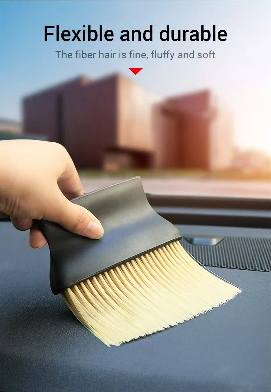 Car Air Outlet Cleaning Brush Dashboard Air Conditioner Detailing Dust Sweeping Tools Auto Interior Home Duster Brushes