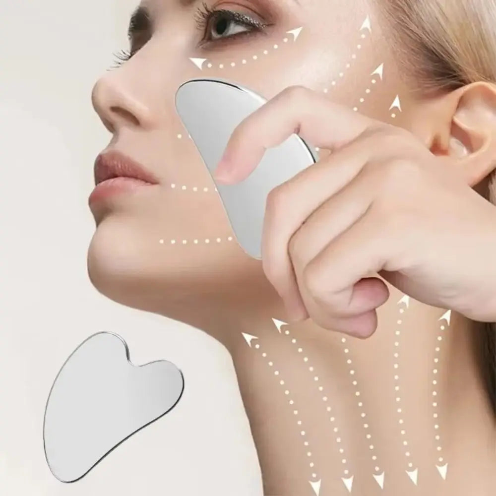 Gua Sha Scraper Heart Shape Universal Face Massager Guasha Massage Tool for Facial Beauty Eye Massage