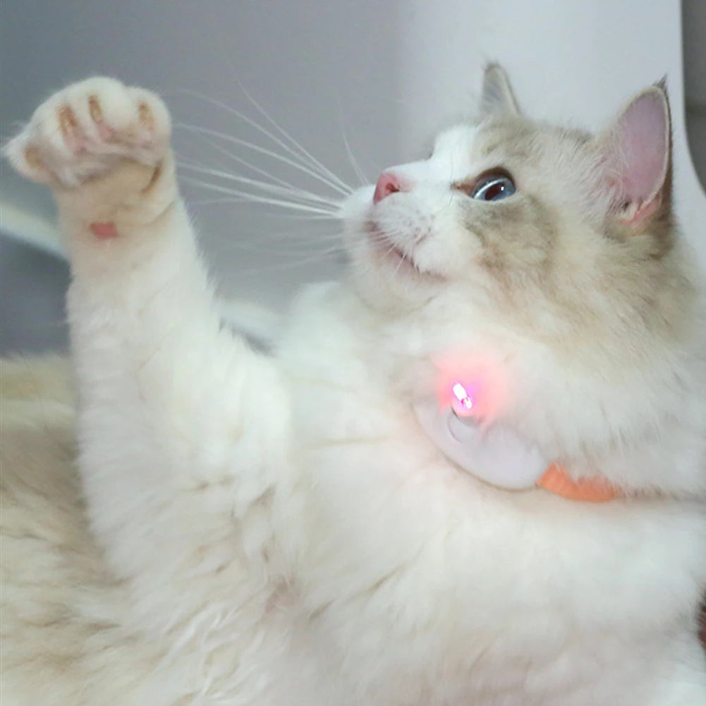 Smart Laser Cat-teasing Collar Laser Rechargeable Auto Infrared Interactive Pet Kitten Toys for Relieve Anxiety Pet Supplies