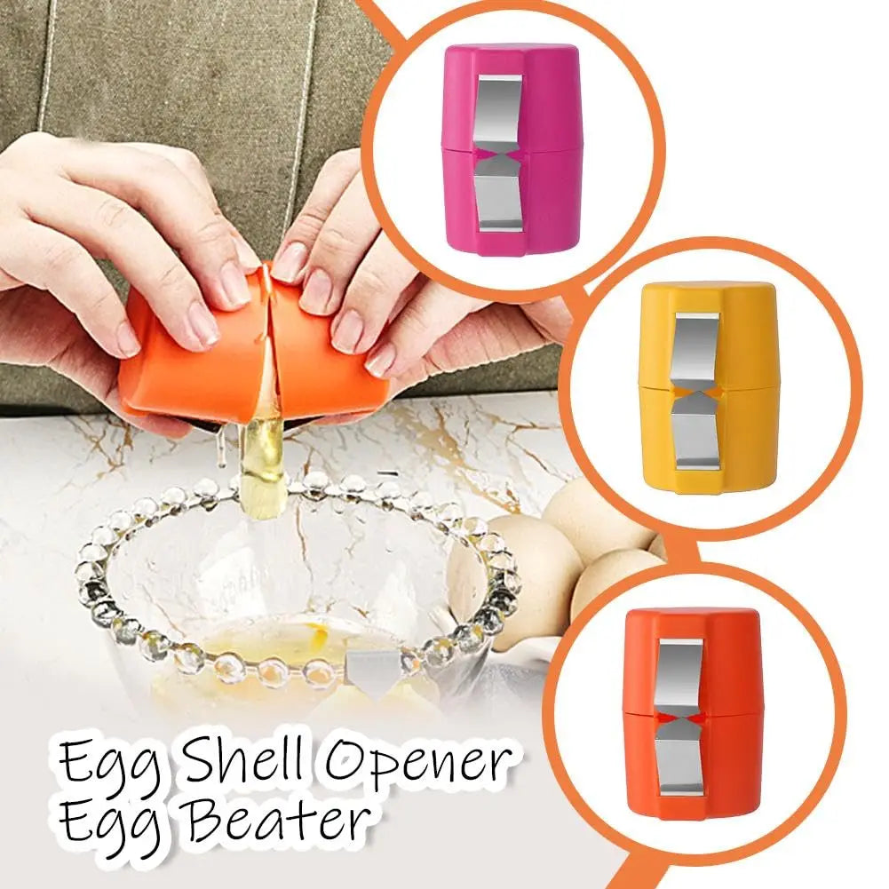 New Egg Shell Opener Press Egg Shell Separator Portable Egg Opener Kitchen Handheld Egg Shell Crusher Household