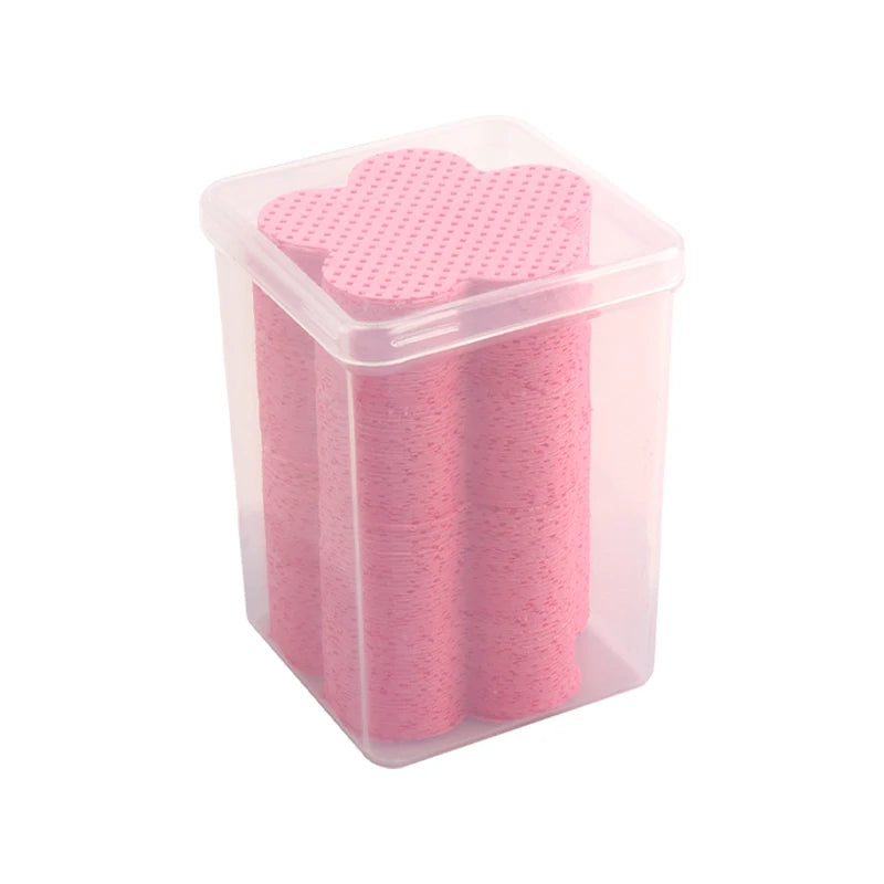 200PCS/Box Disposable Remover Cotton Pad Wipes Nail Polish Eyelashes Glue Cleaner Lint-Free Paper Pad Cleaning Manicure Supplies