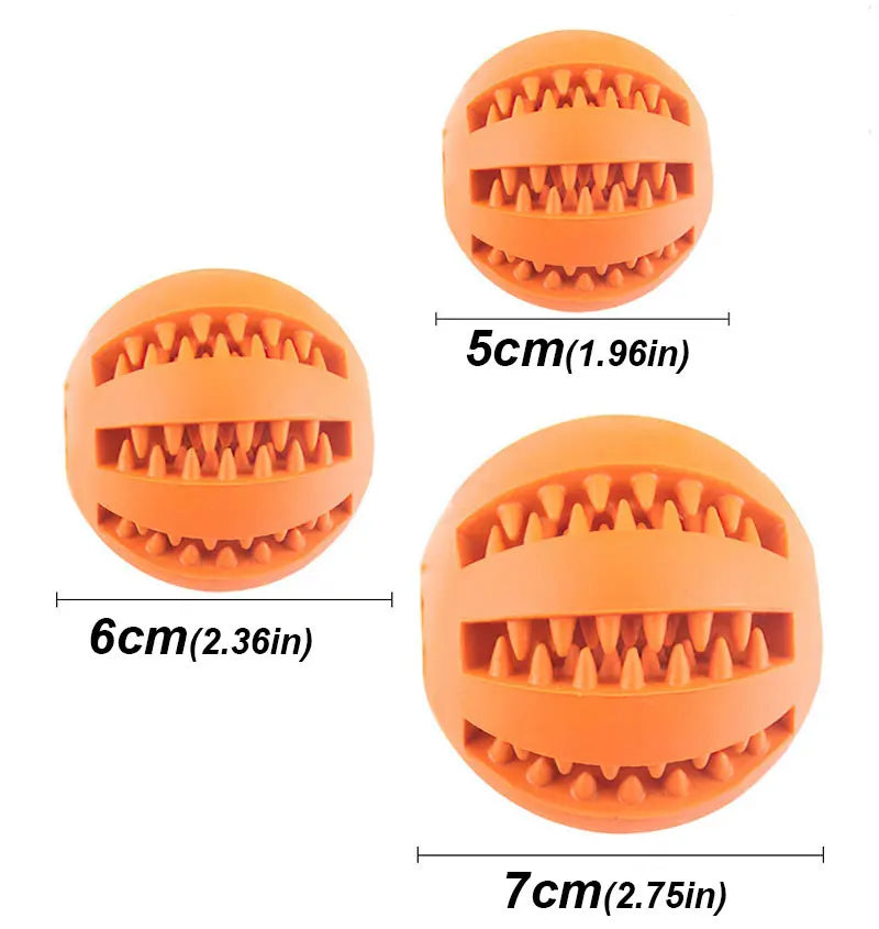 Dog Rubber Leakage Ball Dogs Molar and Teeth Cleaning Chew Balls Training Slow Pet Interactive Elasticity Ball for Pet Products