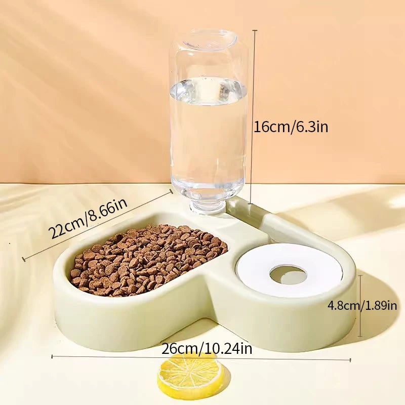 Automatic Drinking Water Pet Bowl with Love - Moisture-Proof Cat Bowl and Dog Basin Dual-Purpose - Multi-Functional Drinking