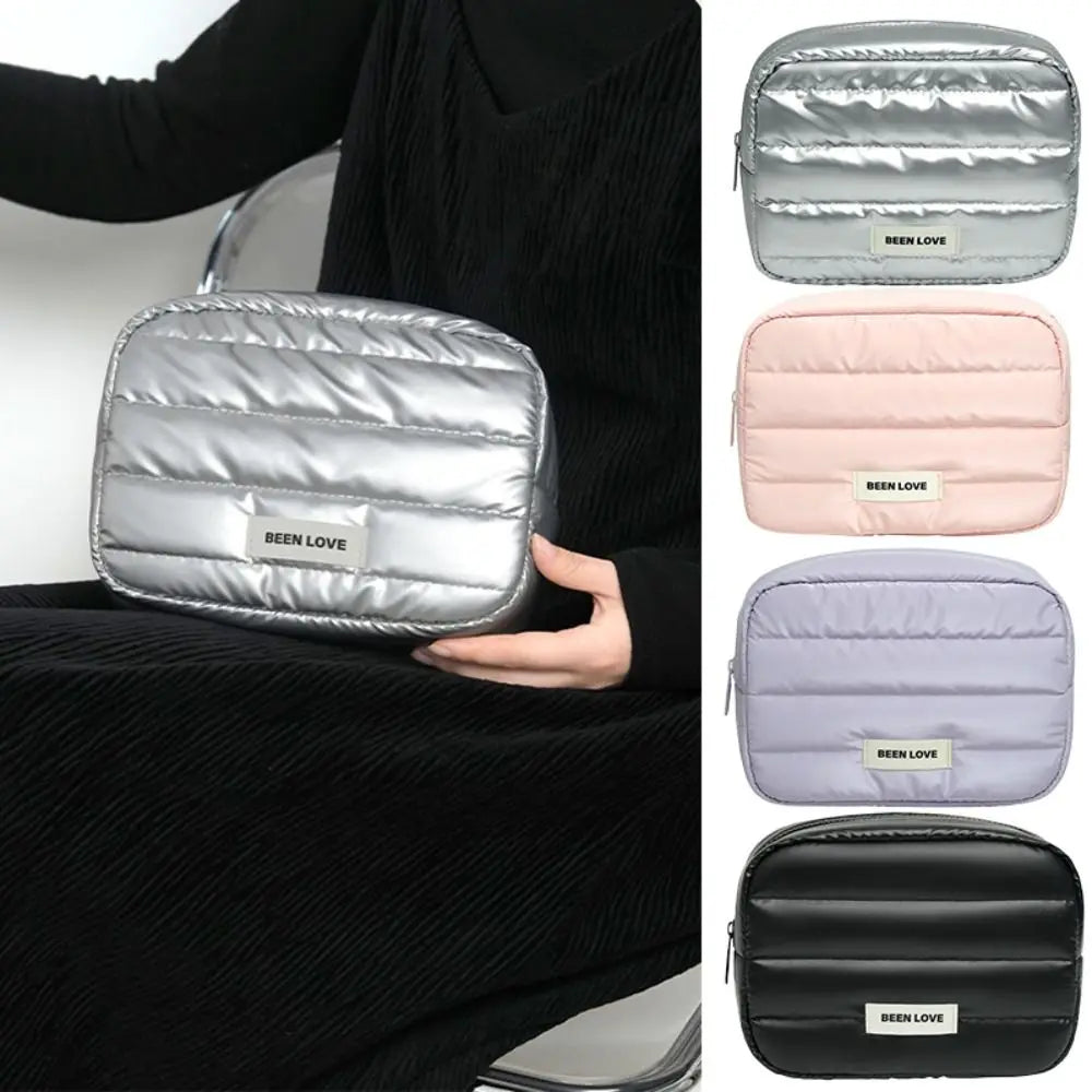 Fashion Large Capacity Makeup Bag Travel Organizer Portable Cosmetic Bag Multifunctional Toiletry Washbag Portable Storage Bag