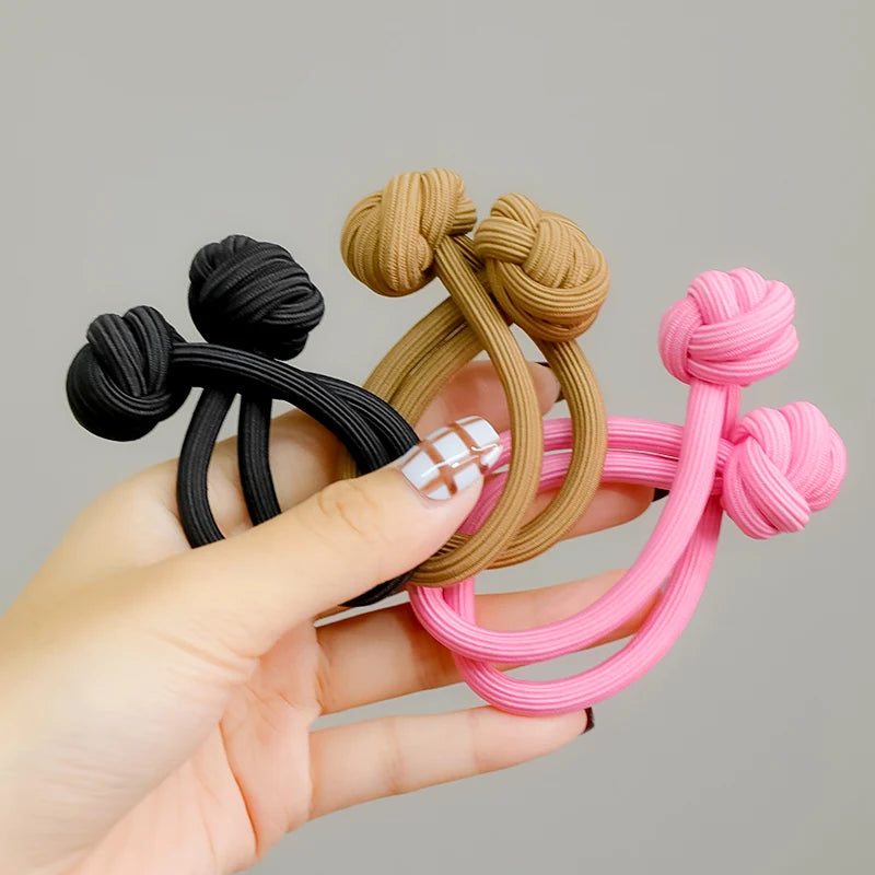 Solid Knot Long Elastic Hair Band For Women Girl Sweet Hair Tie Scrunchie Hair Ring Rubber Band Hair Rope Fashion Hair Accessory