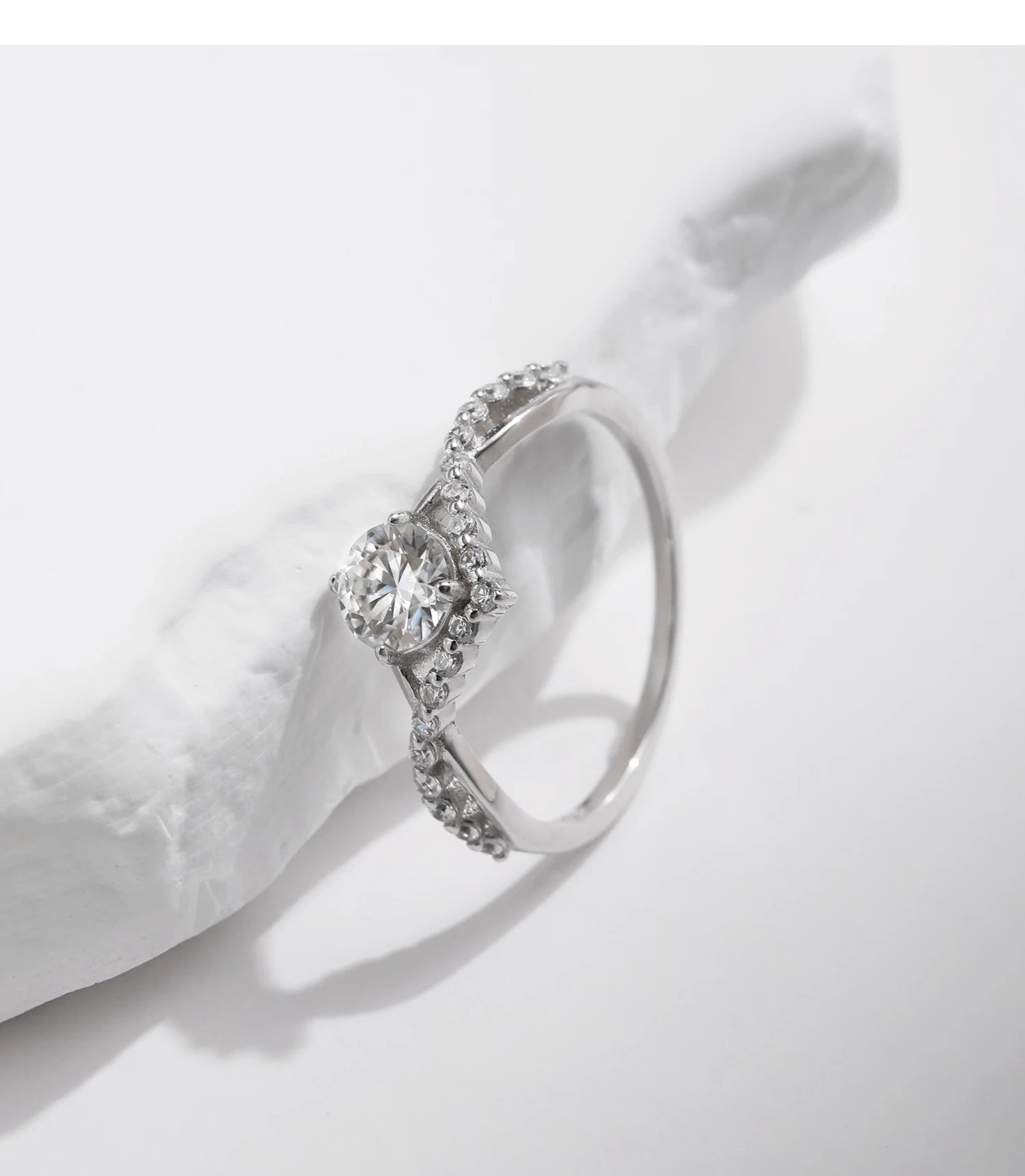 MODIAN Crown D Color Moissanite Ring Delicate Lab Diamond Ring 925 Sterling Silver For Women Wedding Engagement Jewelry