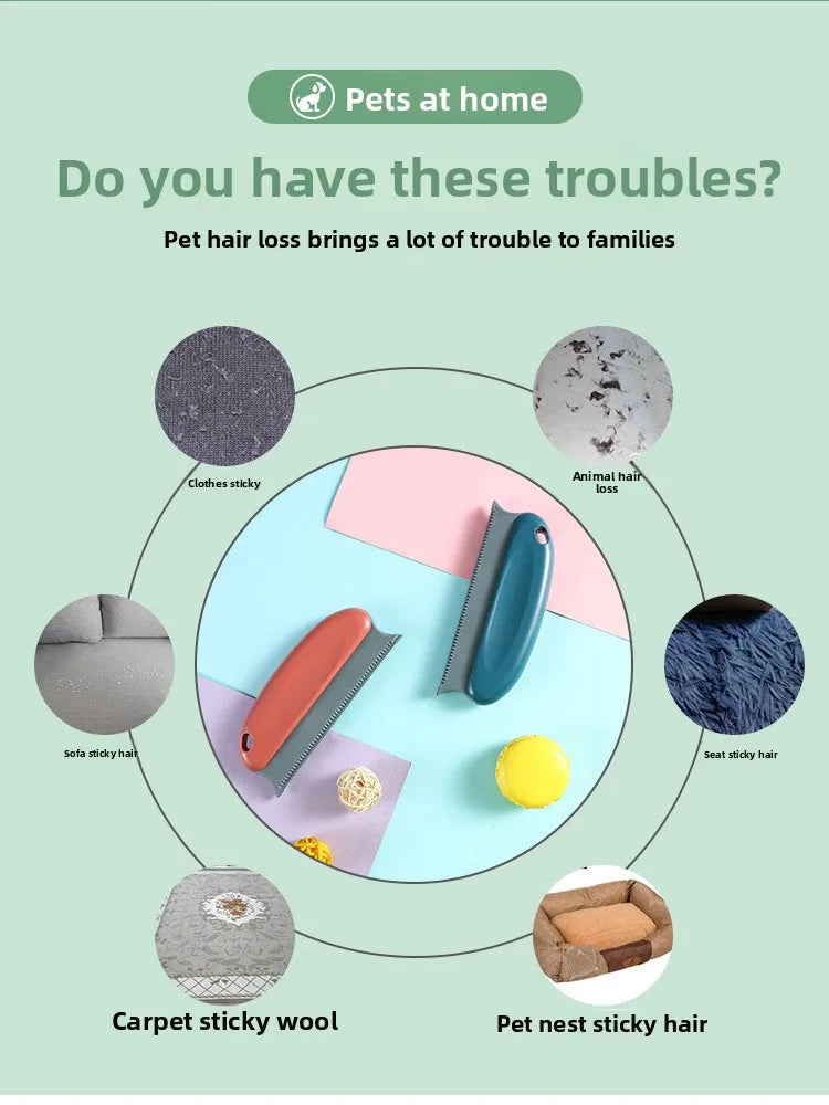 Dog Cat Hair Remover Pet Hair Remover Brush Efficient Pet Hair Detailer For Cars Furniture Carpets Clothes Pet Beds Chairs