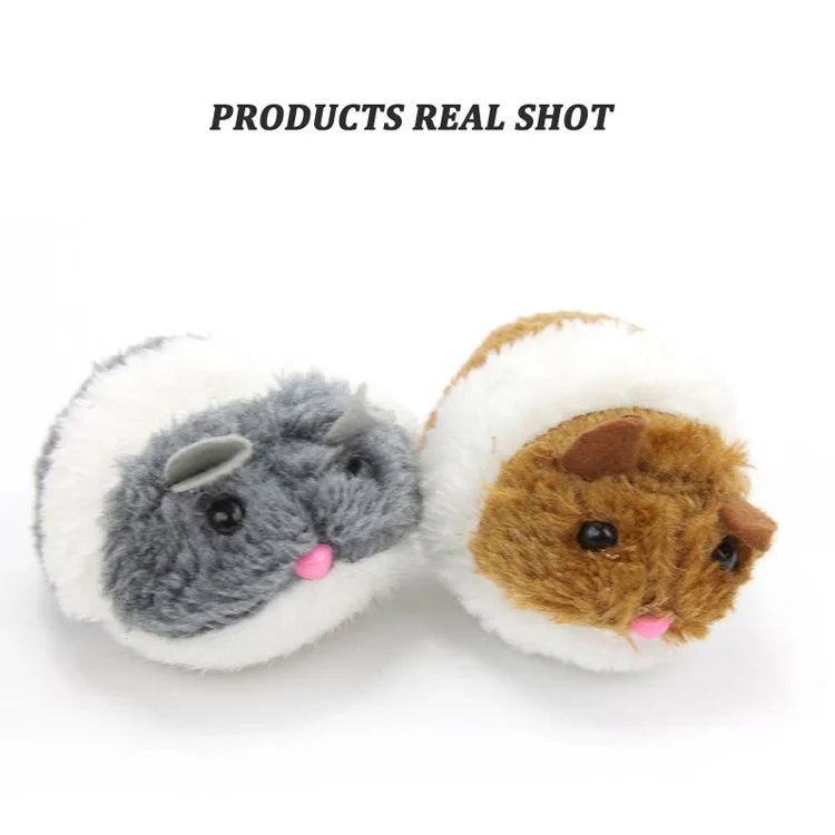 Funny Stuffed Toys For Cats Manual Pull Ring Mechanical Shaking Simulation Mouse Kitten Interactive Toy Mouse Pet Supplies Gifts