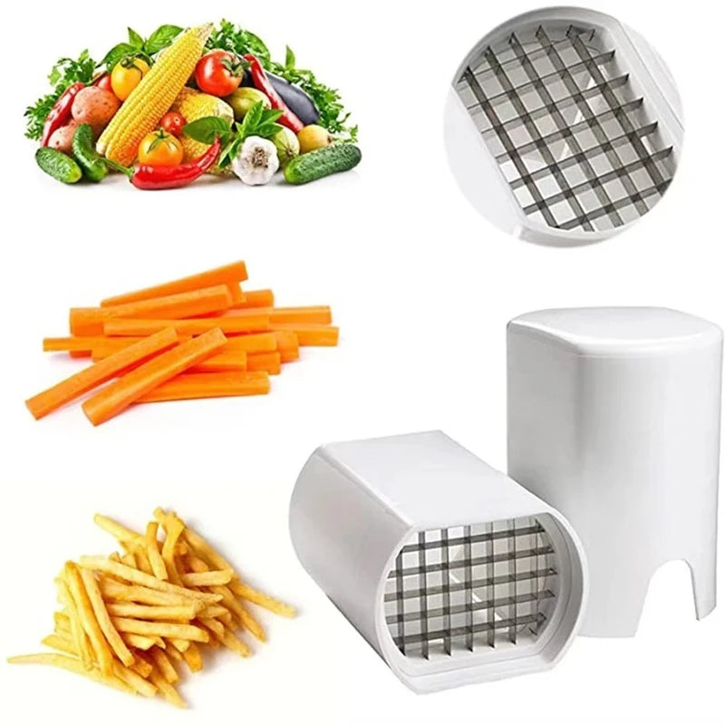 French Fry Cutter Natural Cut Rapid Slicer Vegetable Potato Tool Food Veggie Dicer Veg Chopper Kitchen Gadgets For Home Use