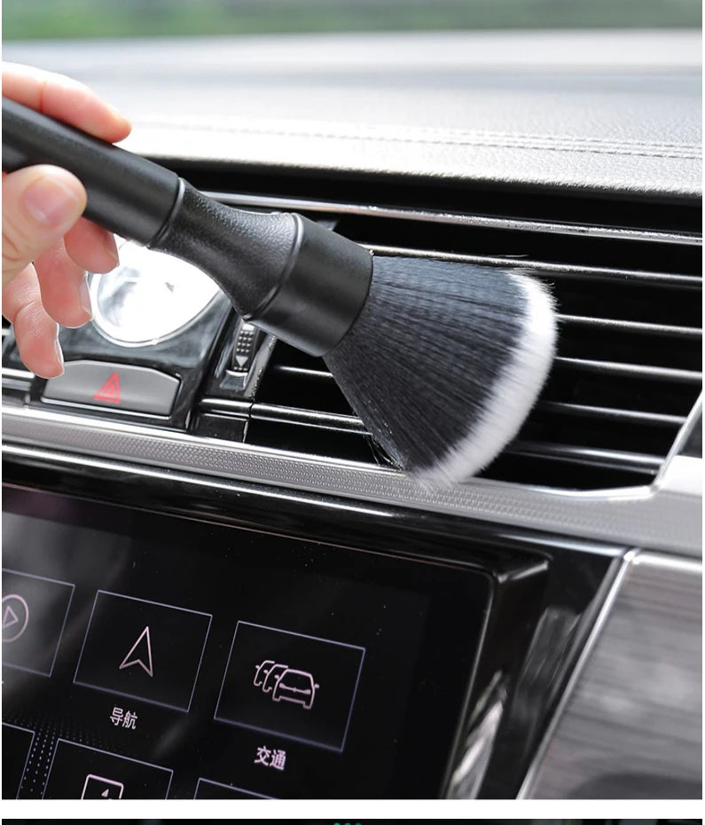 Car Air Outlet Cleaning Brush Dashboard Air Conditioner Detailing Dust Sweeping Tools Auto Interior Home Duster Brushes
