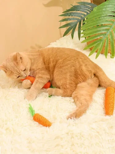 Cat toy carrot grinding stick tear resistant scratch resistant self entertaining toy suitable for cats to play with