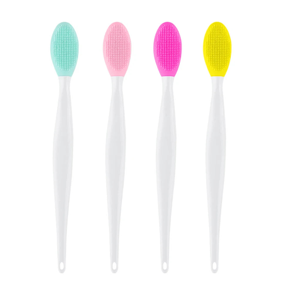 Beauty Skin Care Wash Face Silicone Brush Exfoliating Nose Clean Blackhead Removal Brushes Tools With Replacement Head