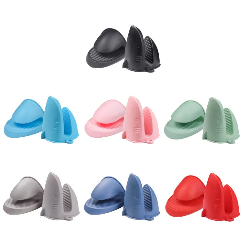 Shark Shaped Silicone Insulated Glove Anti Slip Thickened High temperature resistance Kitchen Anti Scalding Device Oven Mitt