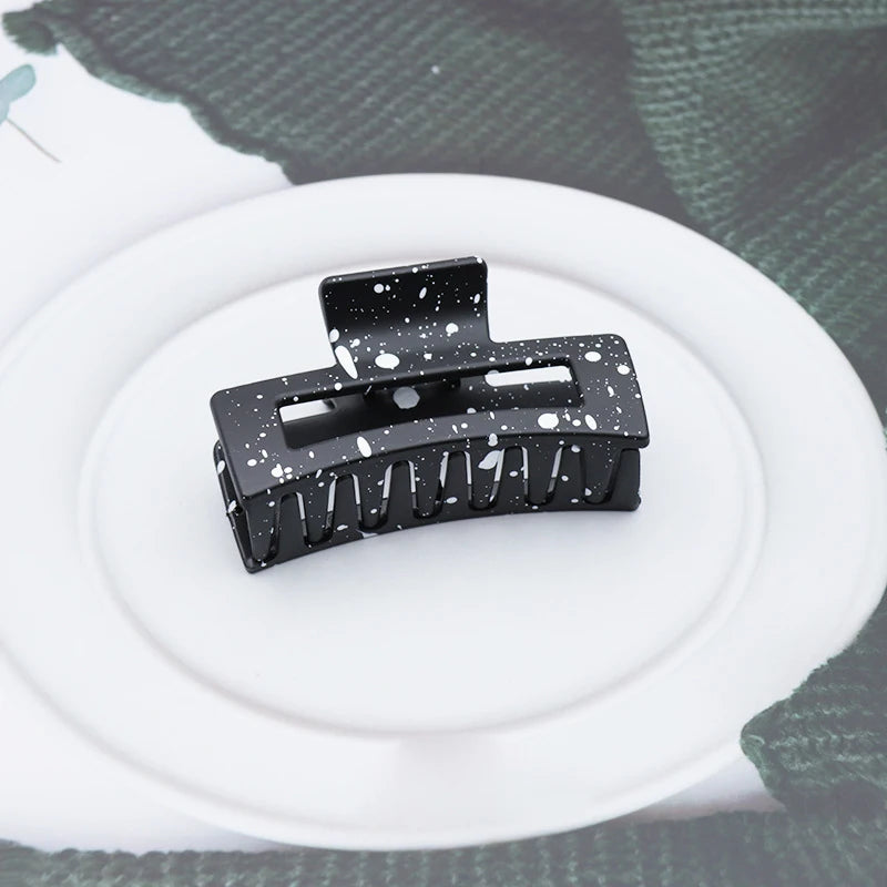 Women's Plastic Quadrate Hair Claws Hair Clips 8.5cm/3.35in Large Size Solid Barrette Crab Hair Clips Fashion Hair Accessories