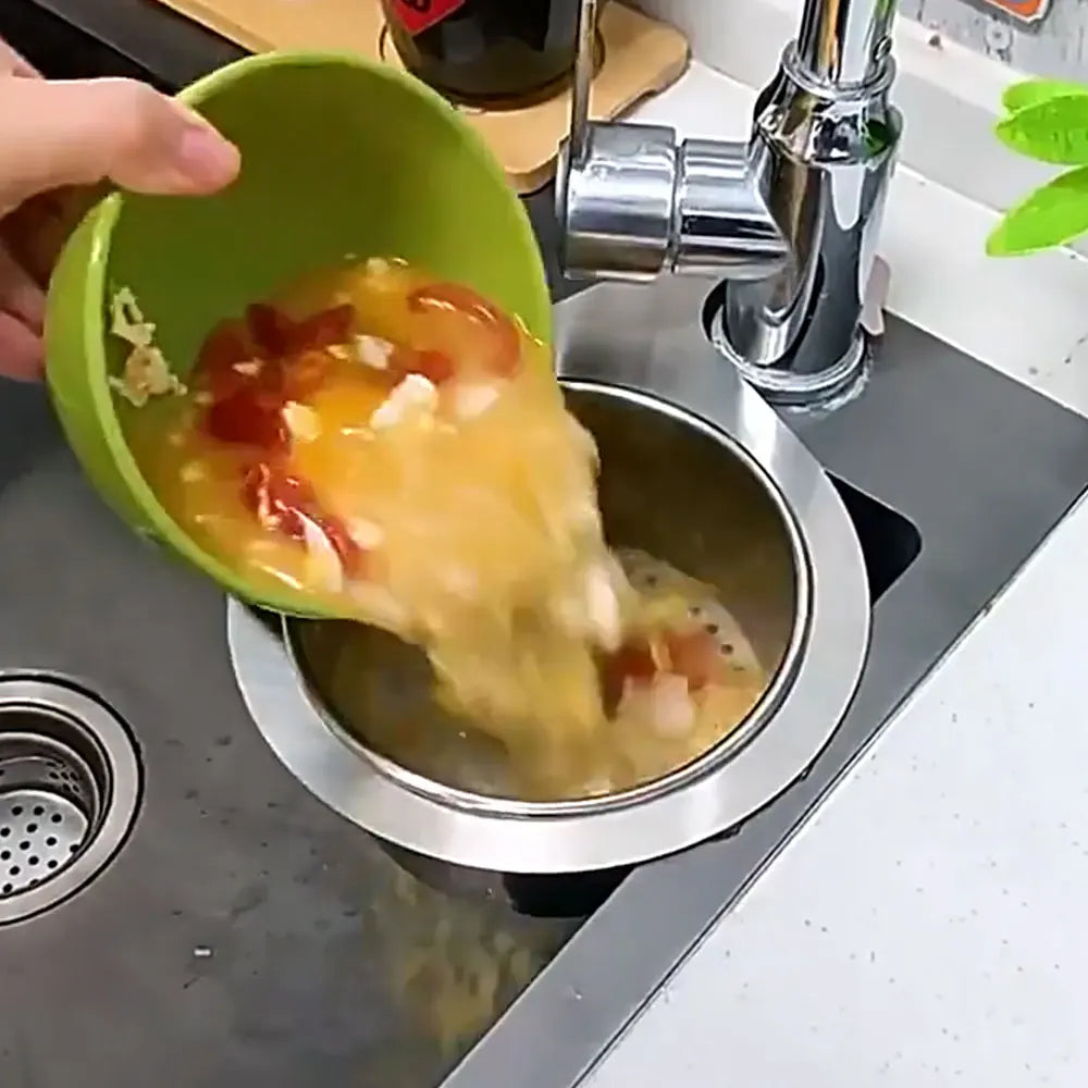 Stainless Steel Swan Sink Strainer Basket Removable Goosehead Storage Drainage Basket Goosehead Hanging Wet & Dry Drainage Racks