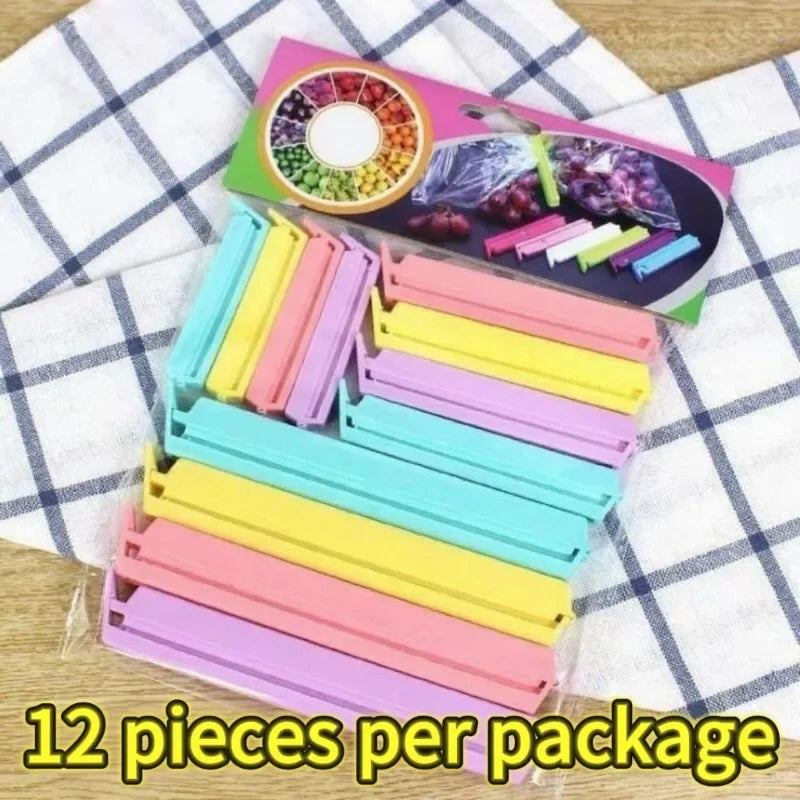Portable Kitchen Storage Food Snack Seal Sealing Bag Clips Sealer Clamp Plastic Tool Kitchen Accessories Food Bag Clips