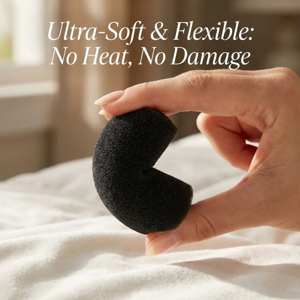 6Pcs Heatless Curling Set Sponge Rod Sleeping Soft Headband Lazy Hair Curlers Exquisite Packaging Gift Give Styling Accessories