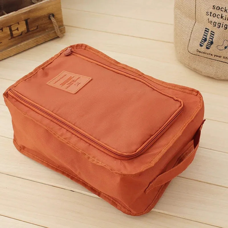 Portable Shoe Bags Travel Dust-Proof Holds Multifunction Waterproof Folding Storage High Capacity Student Shoe Pouch Organizer
