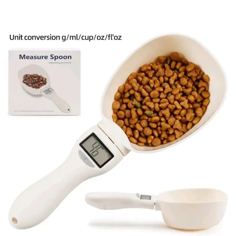 Suitable for Cat and Dog Food Measuring Spoon Pet Food Measuring Spoon Scale, Kitchen Digital Food Measuring Spoon