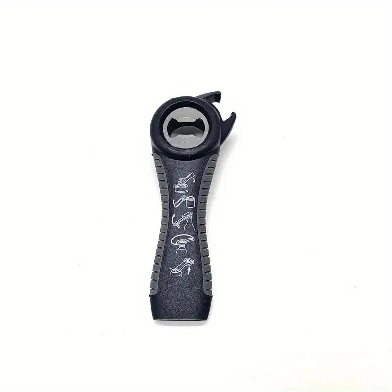 Multifunctional 5-in-1 Beer Bottle Can Opener Kitchen Anti-Slip Beer Cap Rotary Bottle Opener Kitchen Tool