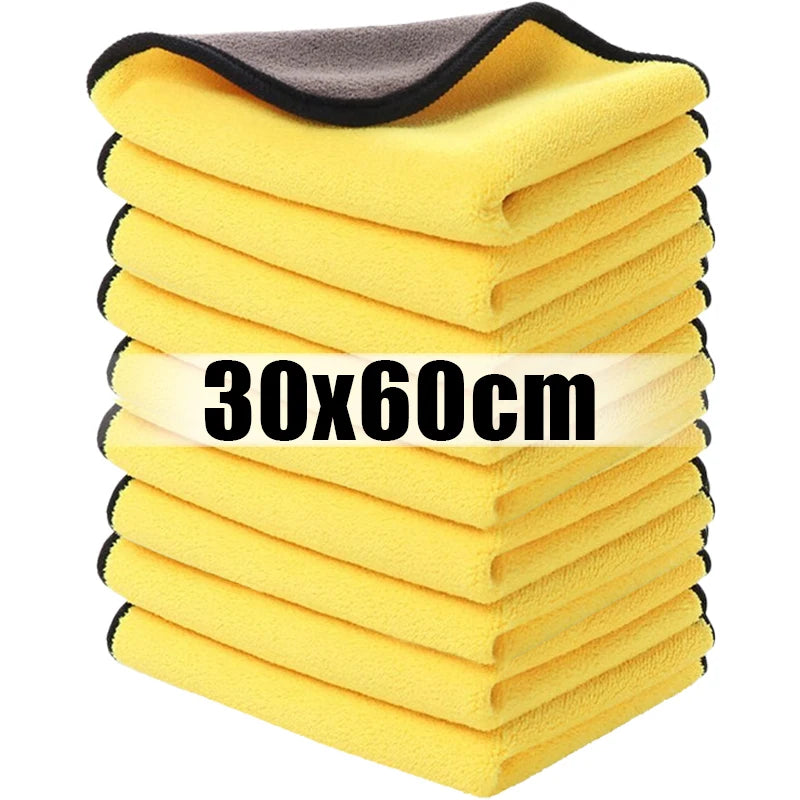 Microfiber Towel Cleaning Cloths Hemming Auto Care Wash Detailing Cloth Super Absorbent Washing Drying Towels Cleaner Tools