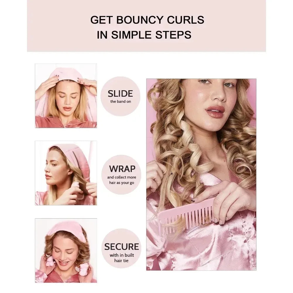 4-Arm Design Soft Overnight Curlers Hair Rollers Heatless Curls Overnight Hair Curlers To Sleep Beach Waves No Heat Curling Rod