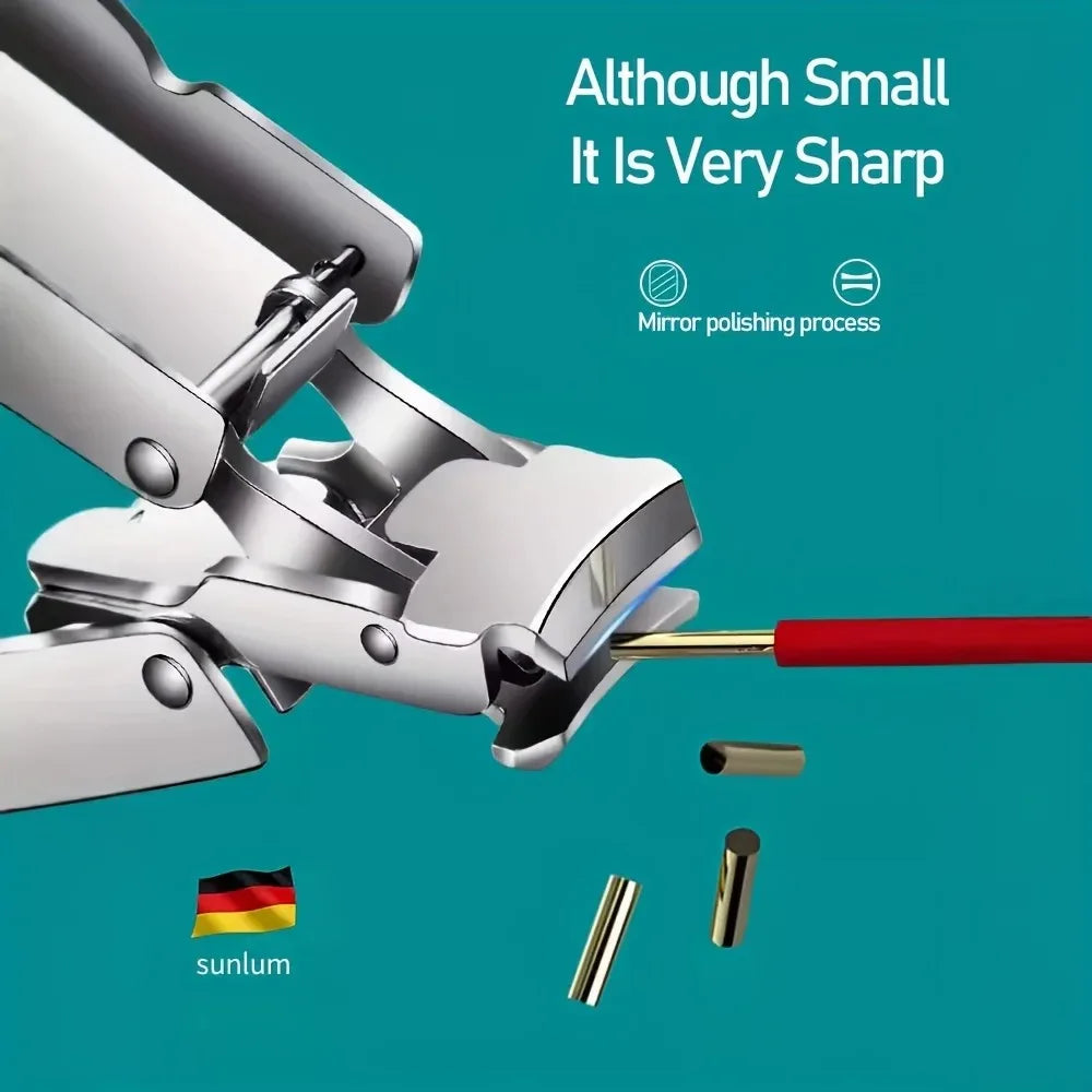 Nail Clippers Collapsible Portable Travel Nail Cutter Fingernail Scissors Trimmer Stainless Steel Pedicure Manicure Tools