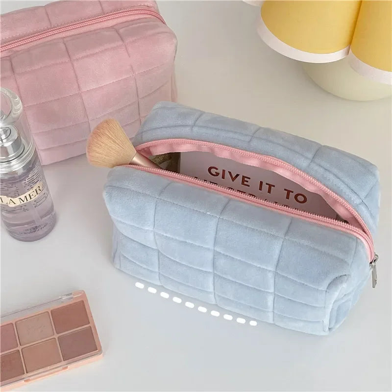 Simple Makeup Bag Pillow Pen Bag High Appearance Level WOMEN'S Large Capacity Pillow Bag Portable Storage Bags Makeup Pouch